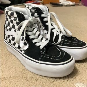 Checkered SK8-HI Platform